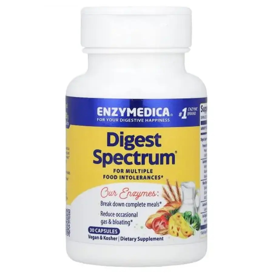 Enzymedica (엔자이메디카) 엔자임메디카, <b>다이제스트 스펙트럼</b> , 캡슐 30정