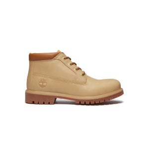 TIMBERLAND (남성) 프리미엄 미드 레이스 워터프루프 처카 - 미디엄 베이지 풀 그레인 A6DVD-EN2