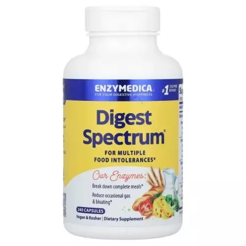 Enzymedica (엔자이메디카) 엔자임메디카, <b>다이제스트 스펙트럼</b> , 캡슐 240정