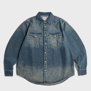[브론슨] 1950s Slub Denim Western Shirt N-TOP-0003