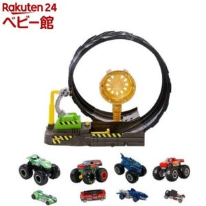 마텔 핫휠 몬스터 트럭 빅 루프 첼린지 트랙 놀이 세트 HGV15 미니카 8개
