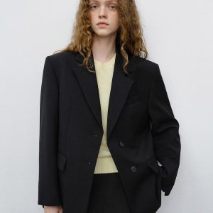 [던스트] [LIVE 특가]ESSENTIAL 2 BUTTON WOOL BLAZER BLACK_UDJA6C202BK UDJA6A202BK