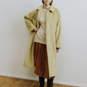 [몰리올리] ABBY 오버핏 롱 코트 [Taupe]