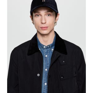 [헤지스 남성] [아이코닉] 네이비 코듀로이 볼캡 HZHE5F101N2