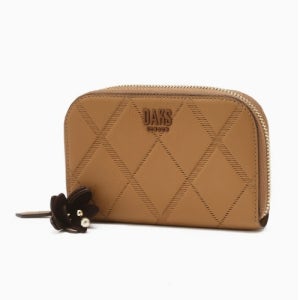 [AK분당점] [닥스핸드백] 베이지 소가죽 지퍼돌이 중지갑 DCWA5F824I2