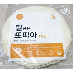 이츠웰 밀품은또띠아(10인치 12장 780g) X10 또띠아요