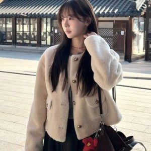 [몽돌] 리버시블 페이크 퍼 자켓 라이트베이지 MDJK031LBEIGE MDJK031LBEIGE