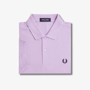[프레드페리 어패럴] [M6000] 플레인 프레드페리 셔츠 - 바이올렛/네이비 AFPM2436000-W51