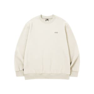 [에프씨엠엠] 베이직 스몰 로고 맨투맨 - 라이트 베이지 FC326900TT