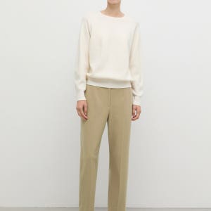 울 혼방 백 밴딩 배기 팬츠_SWWSLP42080