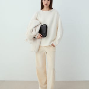 벨벳 멜란지 와이드 팬츠_SWWSLP42090