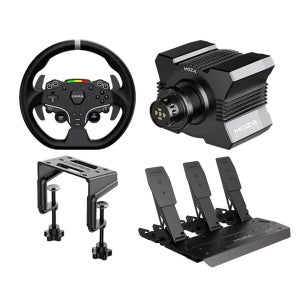 MOZA R3 레이싱 게임 휠 페달 올인원 풀패키지 - R3+ESX XBOX PC+SRP 3페달