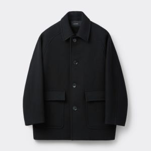 [커스텀멜로우] Black Wool Car Coat CWCAW25812BKX CWCAW25812BKX