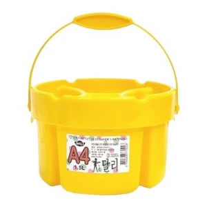 달리 물통 노랑 소 1.5L 4칸 1개 한가람문구