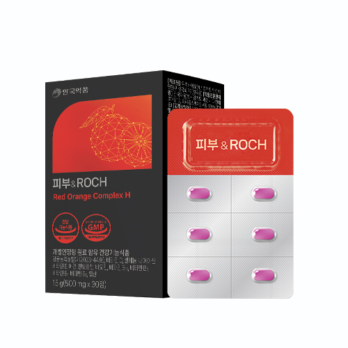 <b>안국약품</b> 피부 &amp; ROCH 500mg x 30정, 3개