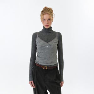 그로브 Aya High Neck Knit (Grey)