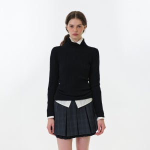 그로브 Aya High Neck Knit (Black)