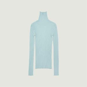 그로브 Aya High Neck Knit (Light Blue)