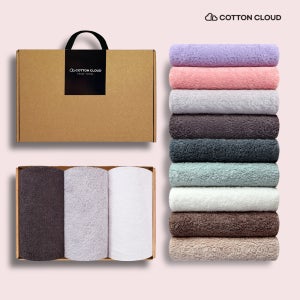 코튼클라우드 호텔수건 40수 200g 3P+고급선물포장(손잡이박스) 판촉물 제작 전문~타올~타올(고급)
