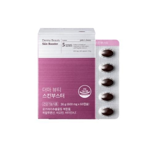줄리스초이스 더마 뷰티 스킨부스터 600mg x 60캡슐, 1개