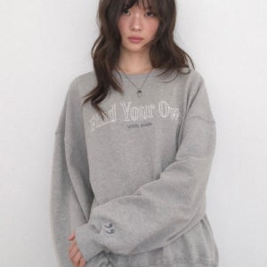 [애즈온] COMFY BOXY SWEATSHIRT / GRAY AS_P0000CPE