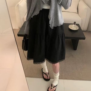 [맘투맘스] [주문폭주/ 인기상품할인]리아 밴딩 미디스커트