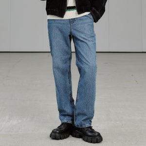 [플랙] 테이퍼드 진 B62 미드 블루