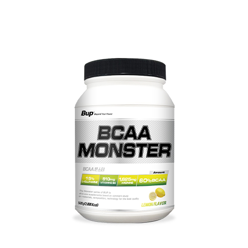 뉴트리이펙트 비유피 <b>BCAA</b> 몬스터 레몬맛, 500g, 1개