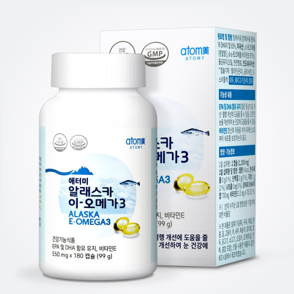 애터미 애터미 알래스카 이-오메가3 550mg x 180캡슐