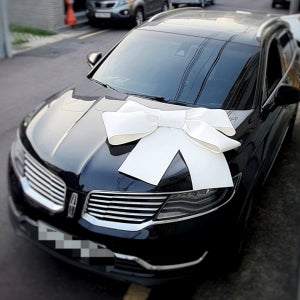 웨딩카리본 포토존만들기 연말파티용품 웨딩카꾸미기, 크멋자이언트플라워