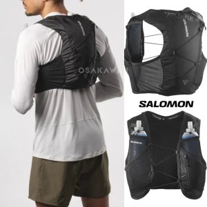 살로몬 액티브 스킨 4 세트 트레일러닝 백팩 조끼 블랙 LC2178200 플라스크포함