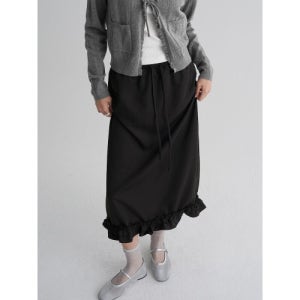 [에잇세컨즈] 프릴 스커트  블랙 125927MQE5