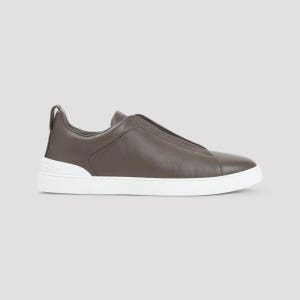 제냐 FW25 LHCVOS4667ZSRA MARRONE MEDIO Triple Stitch Sneakers 39319SRAMARRONEMEDIOUNITO