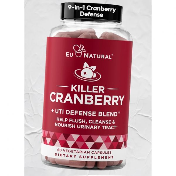 여성용 9가지 기능의 킬러 크랜베리 알약 <b>성분</b> 포함 UTI 방어 <b>혼합물</b> 추출물로 구성 요로 건강 소나무 껍질  여성용 9가지 기능의 킬러 크랜베리 알약 <b>성분</b> 포함 U  1개  60