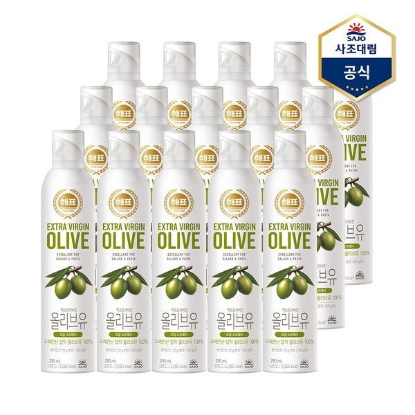 사조 [하프클럽]오일 스프레이 올리브유 250ml X 15개