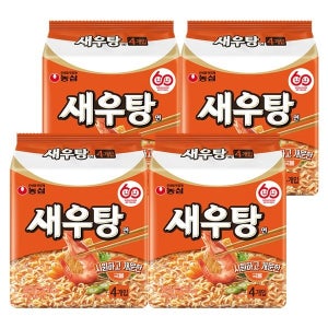 농심 새우탕면 4입 x 4개/총16입