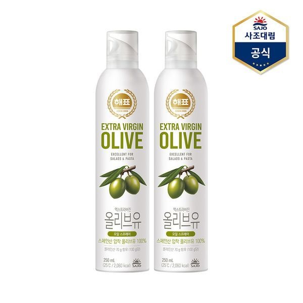 사조 [하프클럽]오일 스프레이 올리브유 250ml X 2개