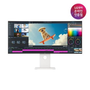 LG전자 LG 40U990AW 101cm(40인치) 5K2K 나노IPS Black 커브드 모니터 2500R 120Hz 썬더볼트5 HDR600