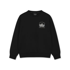 [디스커버리키즈 공식몰] 키즈 스몰그래픽 기모 맨투맨 (블랙) DKMT82056-BKS