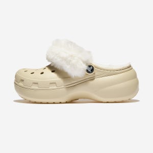 크록스 CROCS 클래식 플랫폼 퍼즈 라인드 클로그 CRS212854