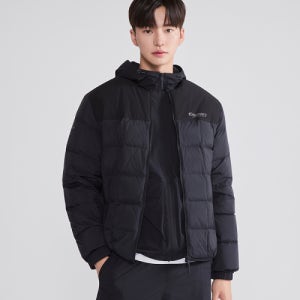 [디스커버리 익스페디션] 남성 사각퀼팅 다운 경량패딩 (BLACK) DMDJ53056-BKS