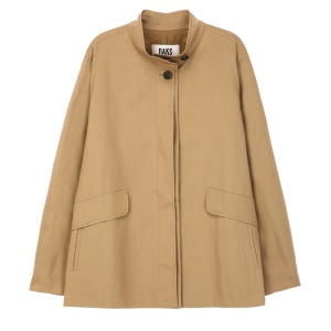 [닥스 여성] 닥스 다크베이지 솔리드 트렌치 자켓 DLJA5D920I3