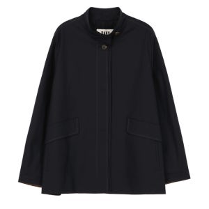 [닥스 여성] 닥스 네이비 스티치 배색 솔리드 트렌치 자켓 DLJA5D920N2