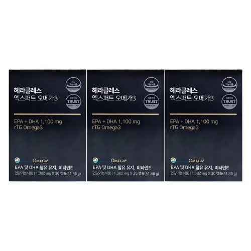 <b>헤라클레스</b> 엑스퍼트 오메가3 30캡슐 3개 / 써클