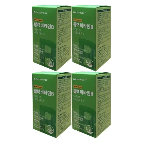 <b>푸드버킷 활성비타민B 컴플렉스</b> 500mg x 90정 4개 / 써클