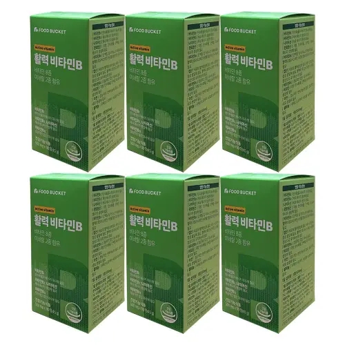 <b>푸드버킷 활성비타민B 컴플렉스</b> 500mg x 90정 6개 / 써클