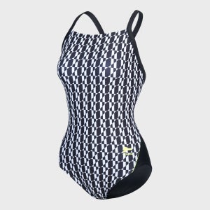 [레노마수영복] 여성 서포트 X백 원피스수영복 블랙 RN-LF2F505-BK