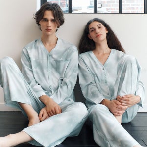 [아템포] COZY PAJAMA COUPLE SET_sunshine blue