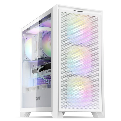 다크플래쉬 DRX70 MESH RGB 강화유리 화이트