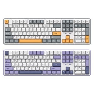 COX C108 유무선 기계식 화이트 퍼플 (용과축)